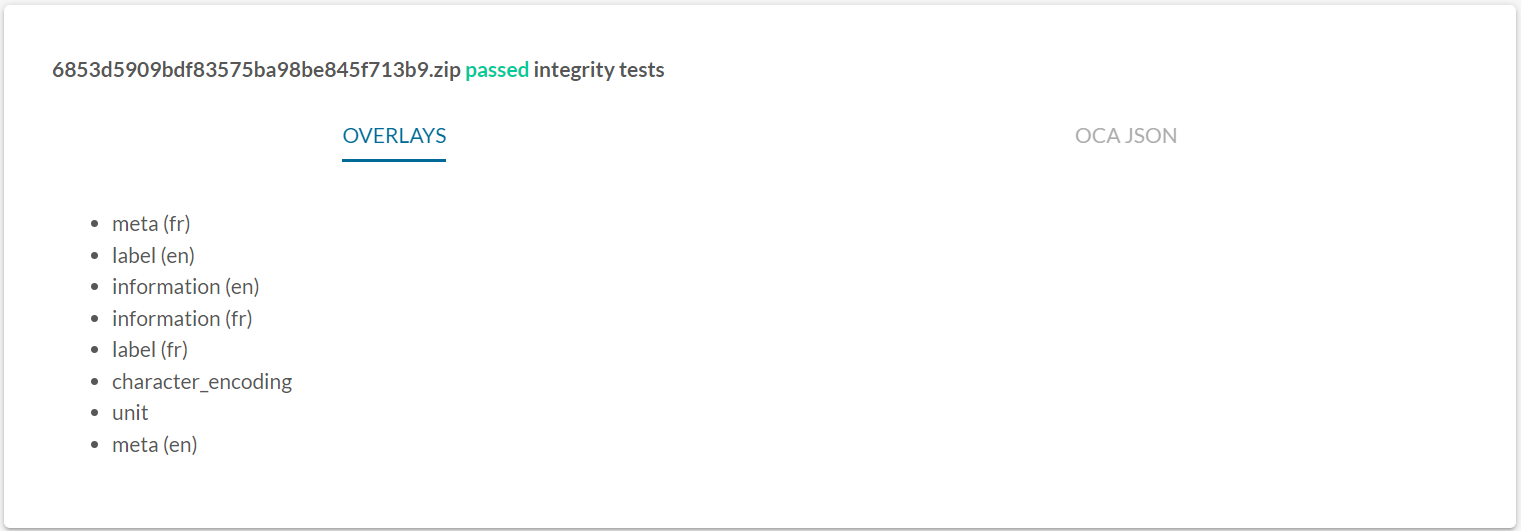 OCA Bundle passed integrity check